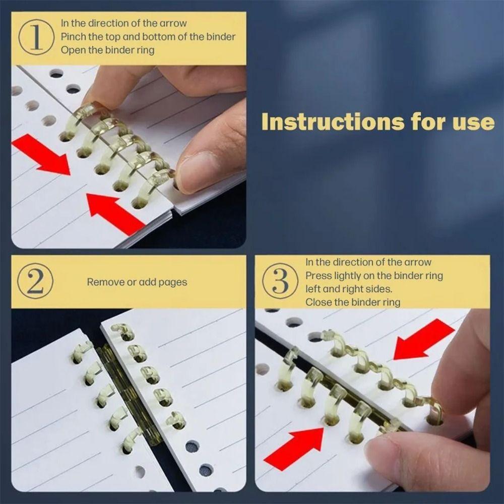 A5/B5/A4 Loose-leaf Book Thickening Cover Student Diary Notepad Filler Paper Notebook  Traveler