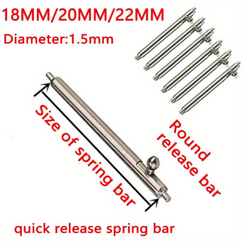 30pcs Quick Release Pins 1.5mm Diameter Watchband Pin for Smart Watch 18mm 20mm 22mm Strap Spring Bar Band Accessories
