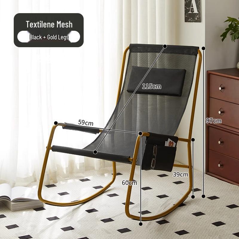Breathable Outdoor Reclining Rocking Chair for Balcony or Home