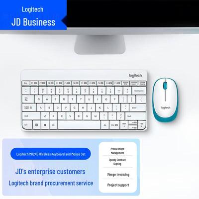 Logitech MK245 Nano White Wireless Keyboard and Mouse Combo
