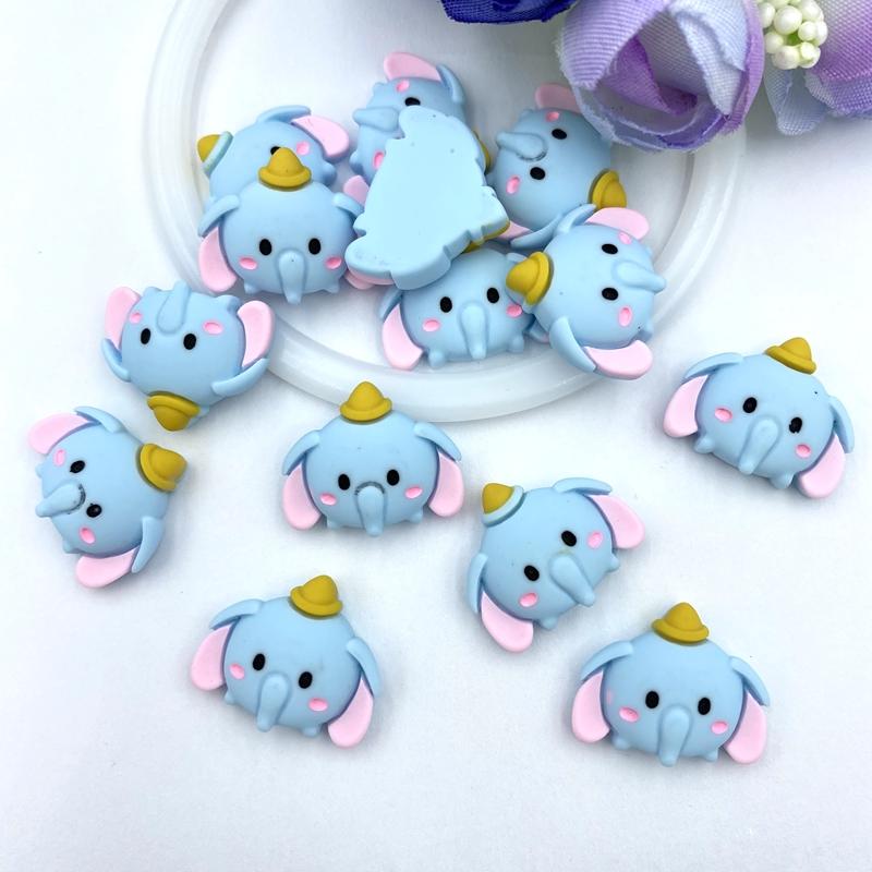 20pcs Hand Painted Resin Unicorn Flatback Cabochons For Hair Bow Centers DIY Scrapbooking Decor