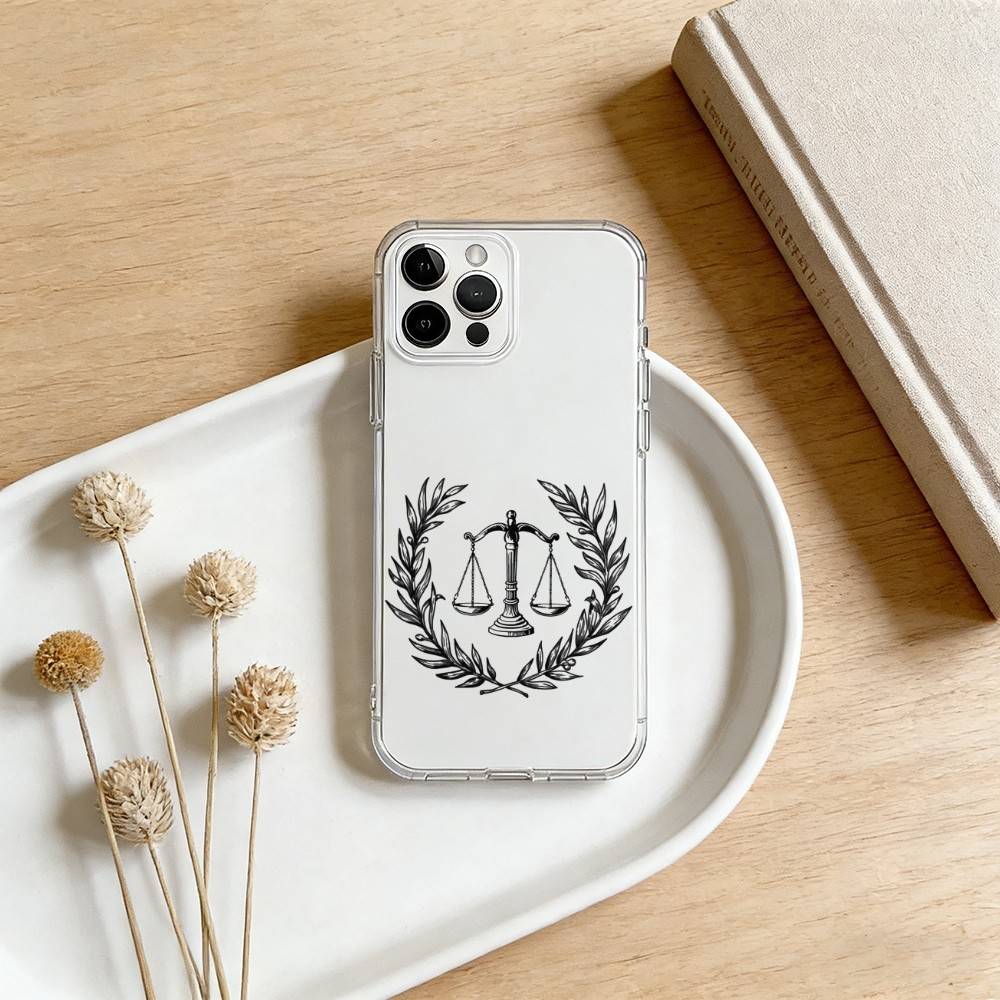 Law Lawyer Judge Justice Phone Case For iPhone 17 16 15 14 13 12 11 Mini Pro Max Plus Transparent Cover