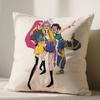 Anime 45X45cm Sofa Pillowcase Kpop Demon Hunters Cushion Cover Home Use