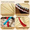Handwoven Cattail Fan: Traditional Chinese Palm Leaf Fan for Summer