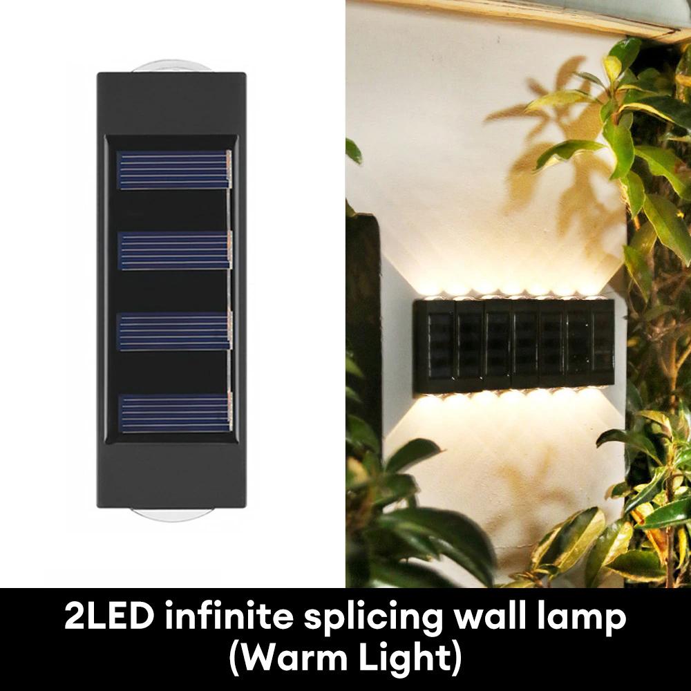 

Солнечный светодиодный уличный светильник вверх вниз настенный светильник с датчиком света уличный светильник водонепроницаемый уличный садовый декор настенные светильники на солнечных батареях