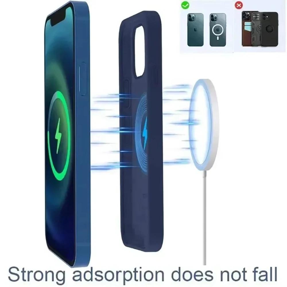 Portable Disc Intelligent PD Magnetic Wireless Charging Magnetic Wireless Travel Charger Type-C Fast Charging Circular Stands