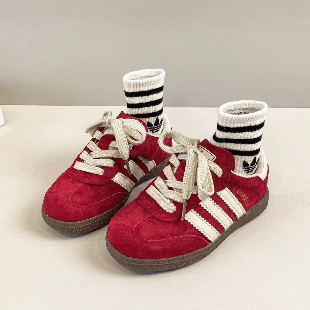 Children's moral training shoes 2025 spring and autumn new girls lightweight soft-soled sports shoes boys casual low-top board shoes