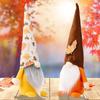 New Seasonal Home Decor Thanksgiving Pumpkin And Maple Leaf Plush Figurine For Autumn Festivities