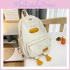 Backpack Duckling Cute Cartoon Boys And Girls Zipper Bag Nylon Versatile Printed