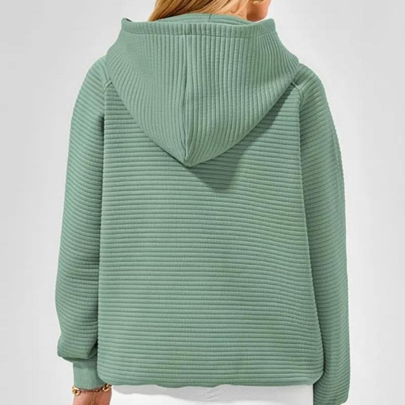 2026 New Women's Striped Hoodie, Oversized Long Sleeve Casual Sweatshirt with Pocket for Autumn Winter