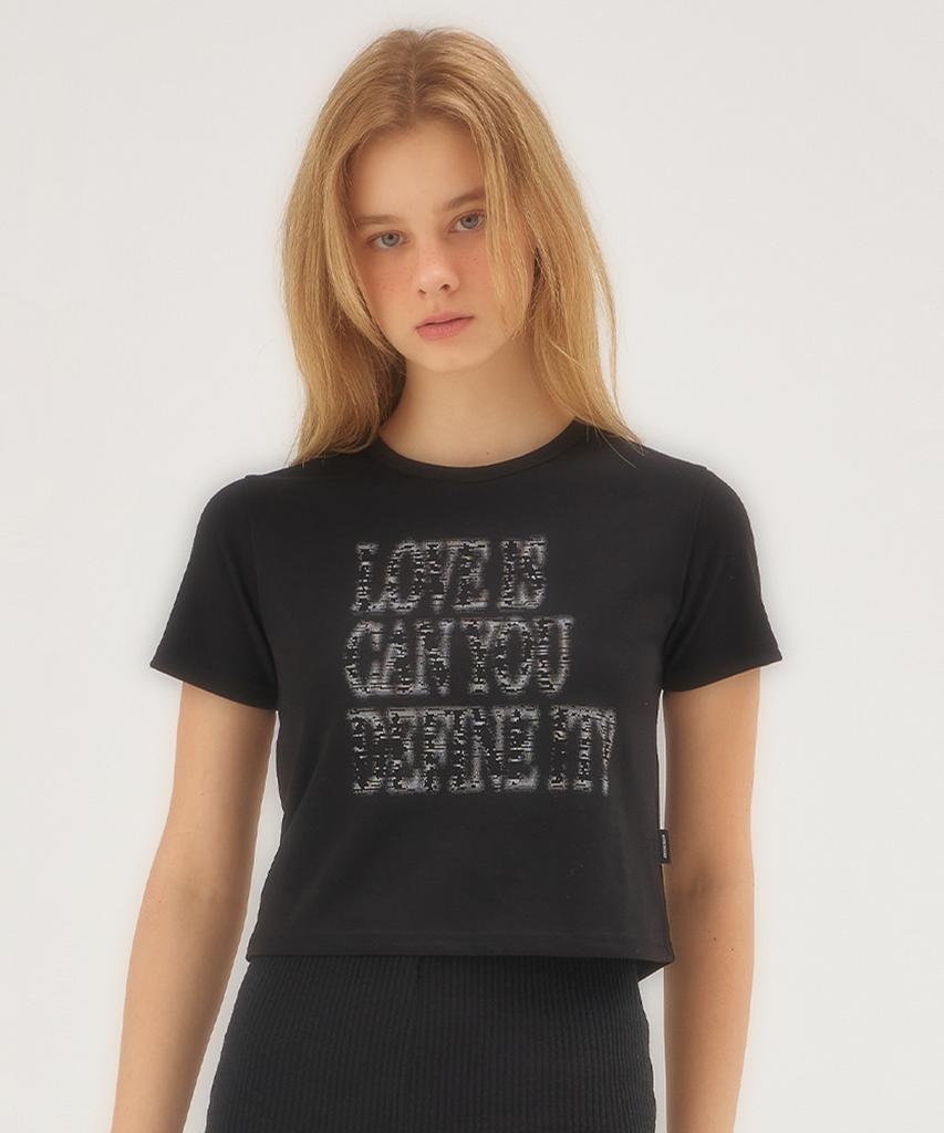Kichieoli L.C.D Crop Tee (Black)