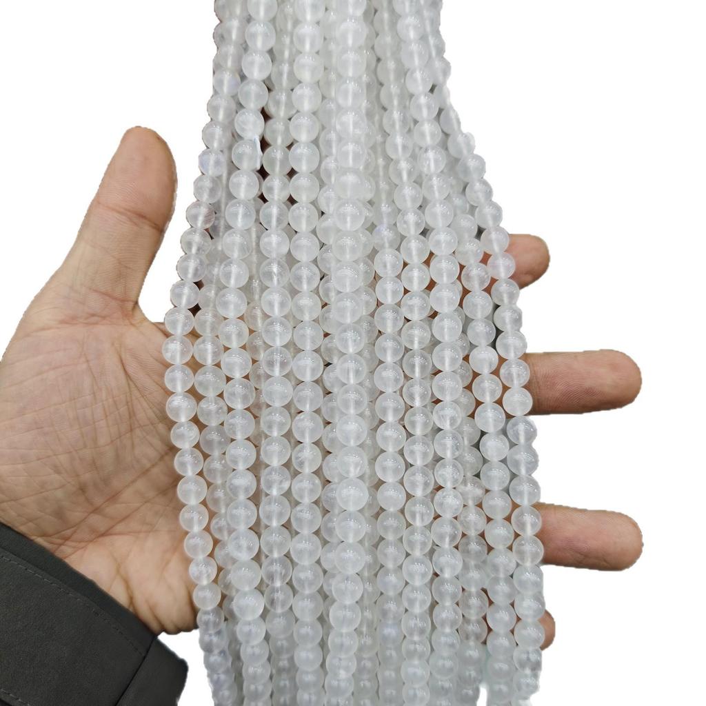 5A Grade Natural Blue Moonstone Round Beads for DIY Jewelry & Accessories