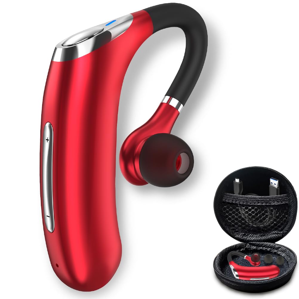 

Japanese Voice Bluetooth Headset, Single Ear Wireless Earbuds, Noise Cancelling, Single Ear Headset for Left and Right Ears, Hands-Free Calling,