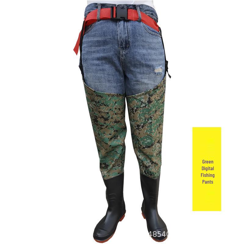 Red Poetry Thickened Fishing Waders / Pants for Catching Fish