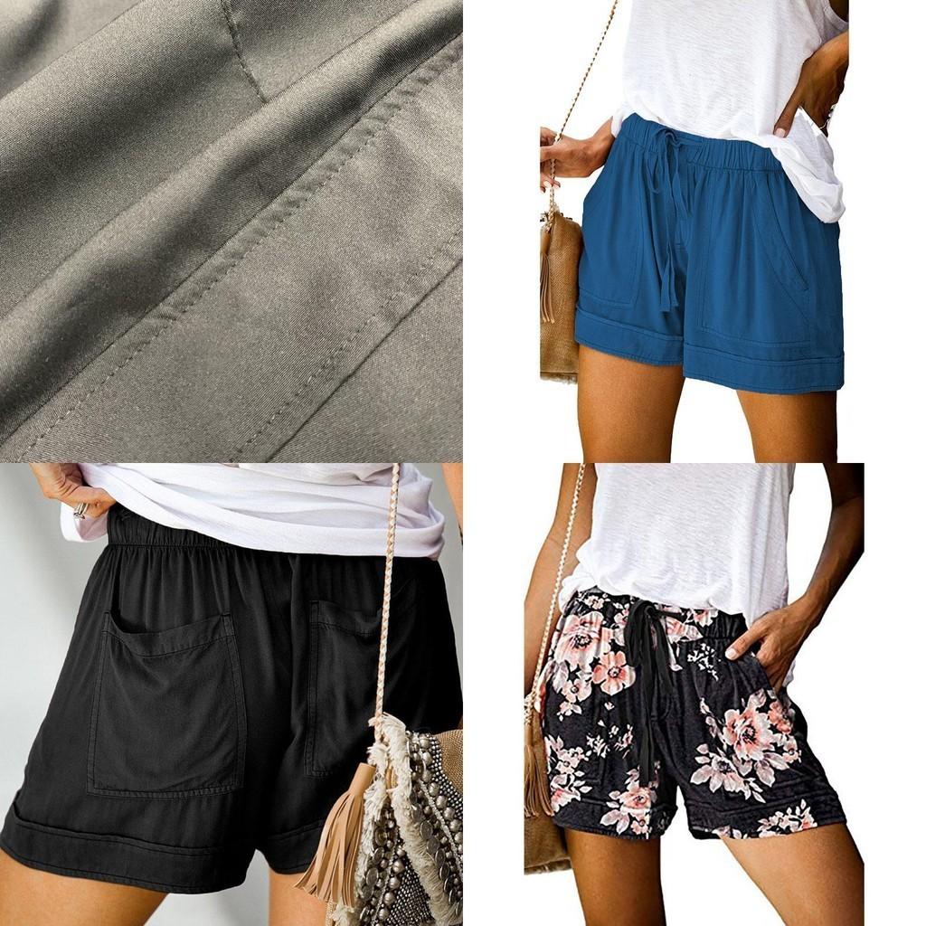 Stylish Womens Loose Mini Drawstring Shorts With Pockets For Casual Comfort