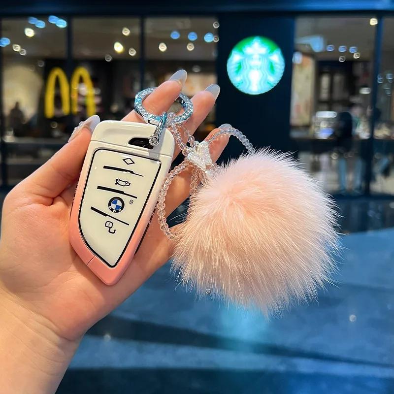 Remote Car Key Cover Keychain Key Case For BMW X1 X3 X4 X5 X6 Series 1 2 3 5 7 G20 G02 G05 G31 G23 F34 F15 F40 IX3 xs9