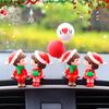 1-10PCS Christmas Couple Car Ornament Desktop Decor Mini Cartoon Lovers Figurine Car Decor Holiday Gift for Home and Office