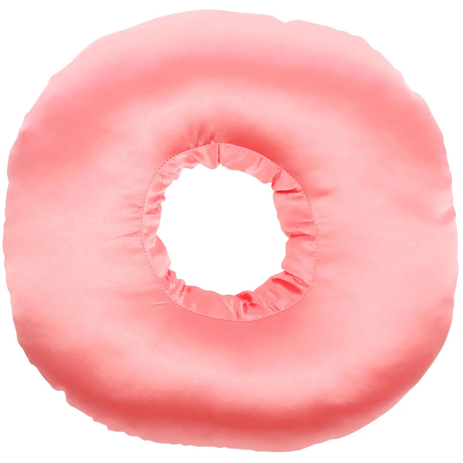 

Подушка-бублик для пірсингу з отвором, гладка, м яка, компактна, порожниста, подушка для вуха для зняття тиску, для болю у вухах, пролежнів, для тих, хто спить на боці рожевий