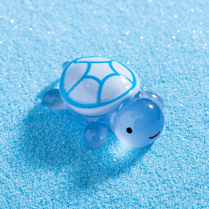 1Pcs Luminous Turtle Fairy Garden Micro Landscape Ornament Glowing In Dark Miniature Diy Flower Potted Decor