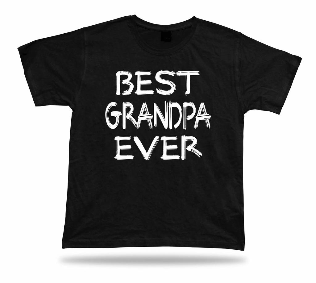Best No1 Grandpa Ever T-shirt Funny Happy Super Gift Idea Birhday Present Tee