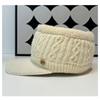 Fashion Double Layer Ponytail Beanie Winter Hat for Ski Warm Knit Cap Women Outdoor Sports Warm Hat