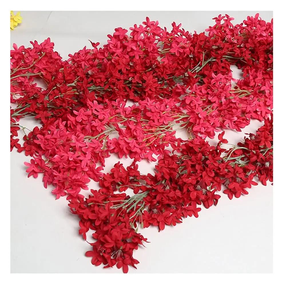 Fleur Artificielle Lilas Multicolore Couronne de Fleurs DIY Vigne de Fleurs de Simulation Accessoires Accessoires de Prise de Vue Fleur Artificielle Ornement de Jardin