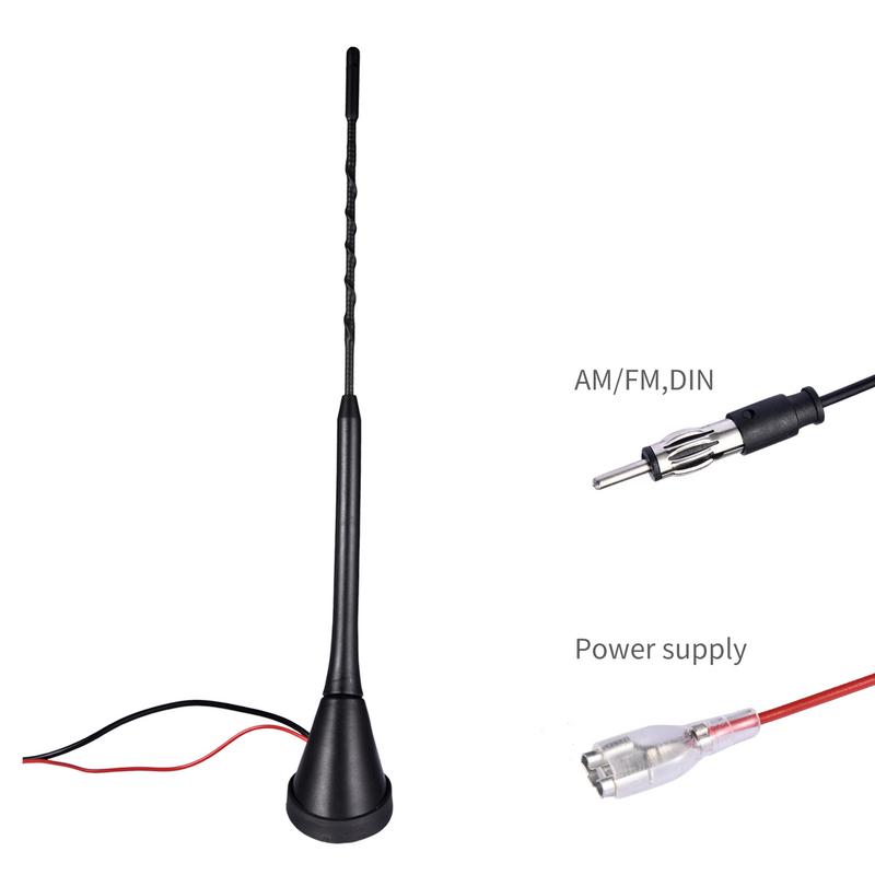 Car Radio AM FM Antenna Built-in Amplifier Auto Aerial Roof Mount Antenna Signal Extension Cord For Car Accessories