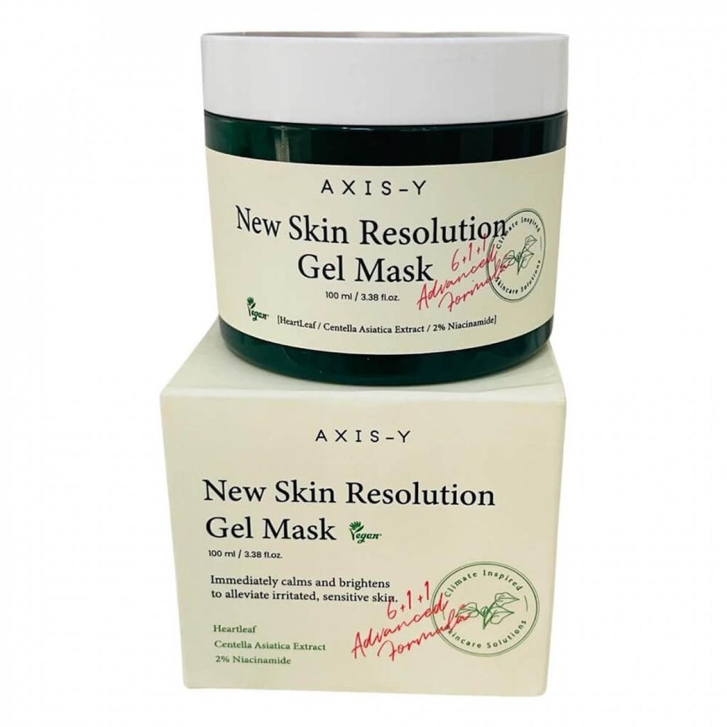 AXIS-Y New Skin Resolution Gel Mask 100ml, Revitalizing, Brightening, Moisturizing, Korean Cosmetics, Kbeauty, Sample