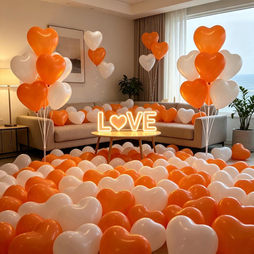 Herzförmige Ballons für Anträge, Verlobungen und Geburtstagsfeiern - Verdickte & Bunte Dekoration