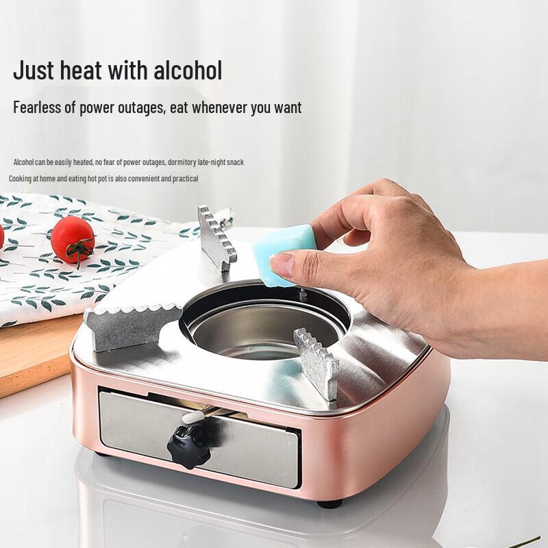 GOWKE Stainless Steel Alcohol Hot Pot Stove