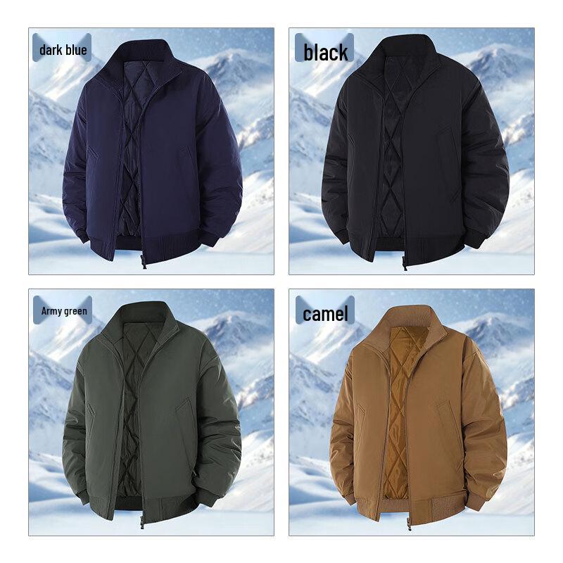 EASTERN CAMEL Men's Winter Padded Bomber Jacket