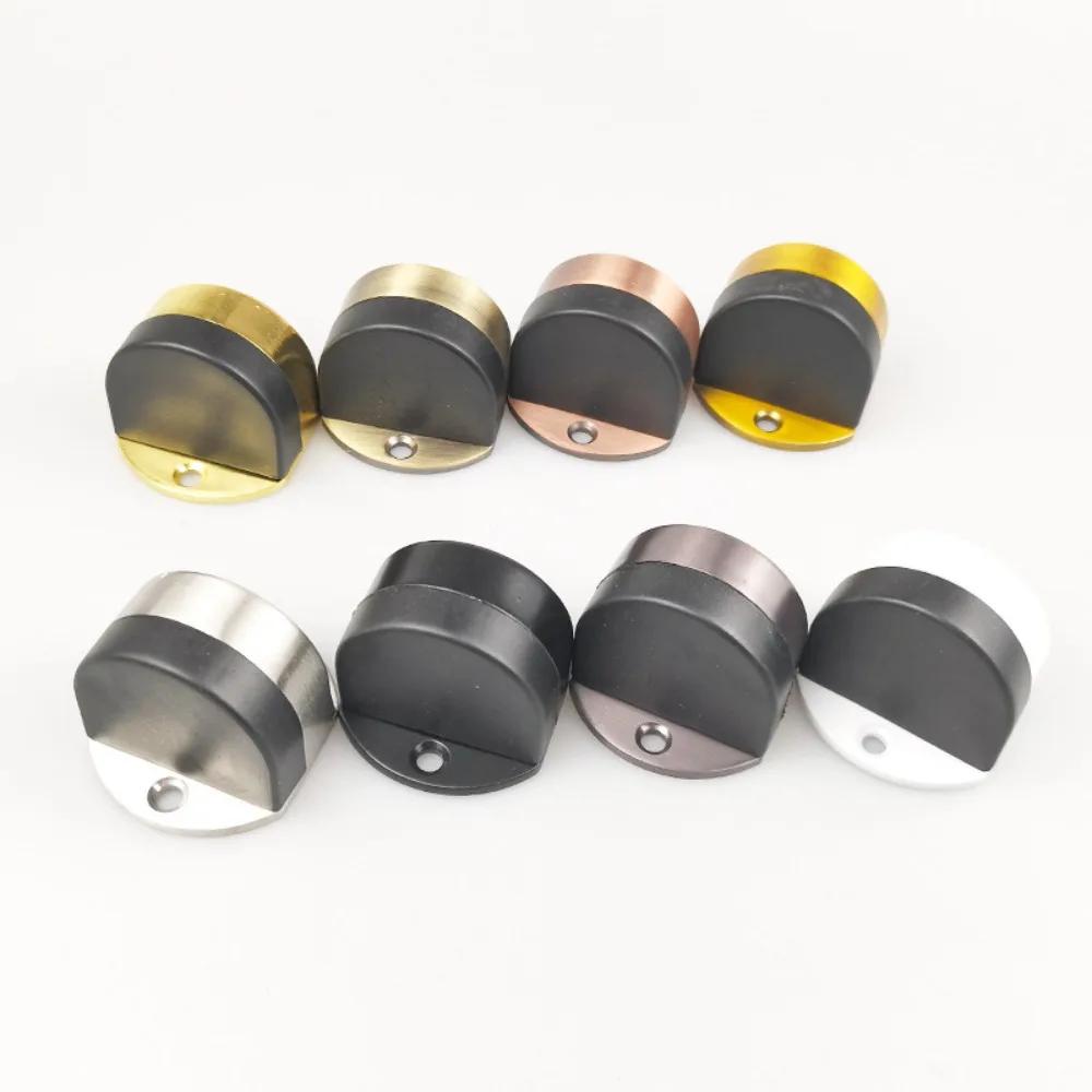 New Stainless Steel Door Stopper Non Punching Anti-collision Door Suction Nail-free Hardware Door Holder Furniture