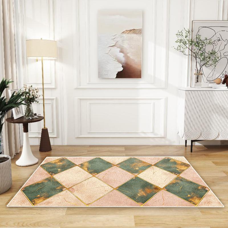 Modny Dywan w Stylu Lekkiego Luksusu Salon Dekoracja Domu Stoliki Kawowe Antypoślizgowe Dywaniki Pod Sofę Sypialnia Zmywalne Maty Podłogowe