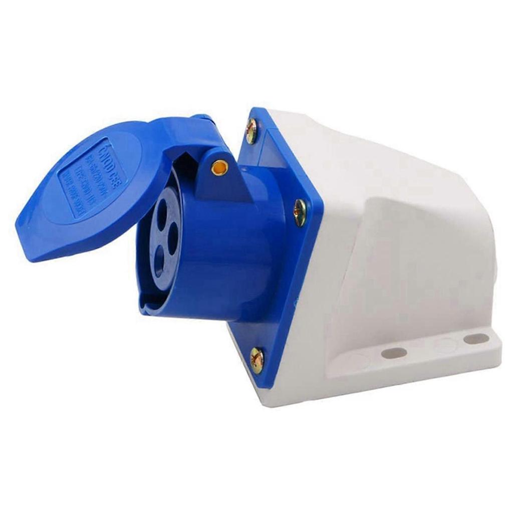 5X 16 Amp 3 Pin Embedded Connection Waterproof Plug Socket