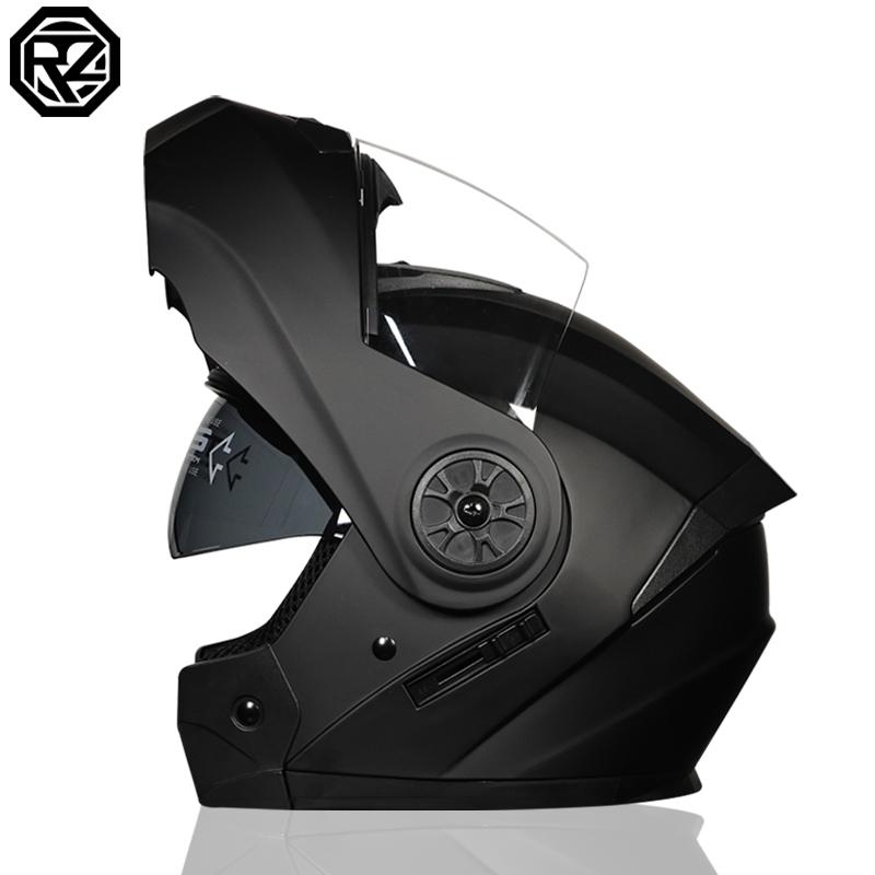 Latest DOT Approved Safety Modular Flip Motorcycle Helmet Voyage Racing Dual Lens Helmet Interior Visor ORZ