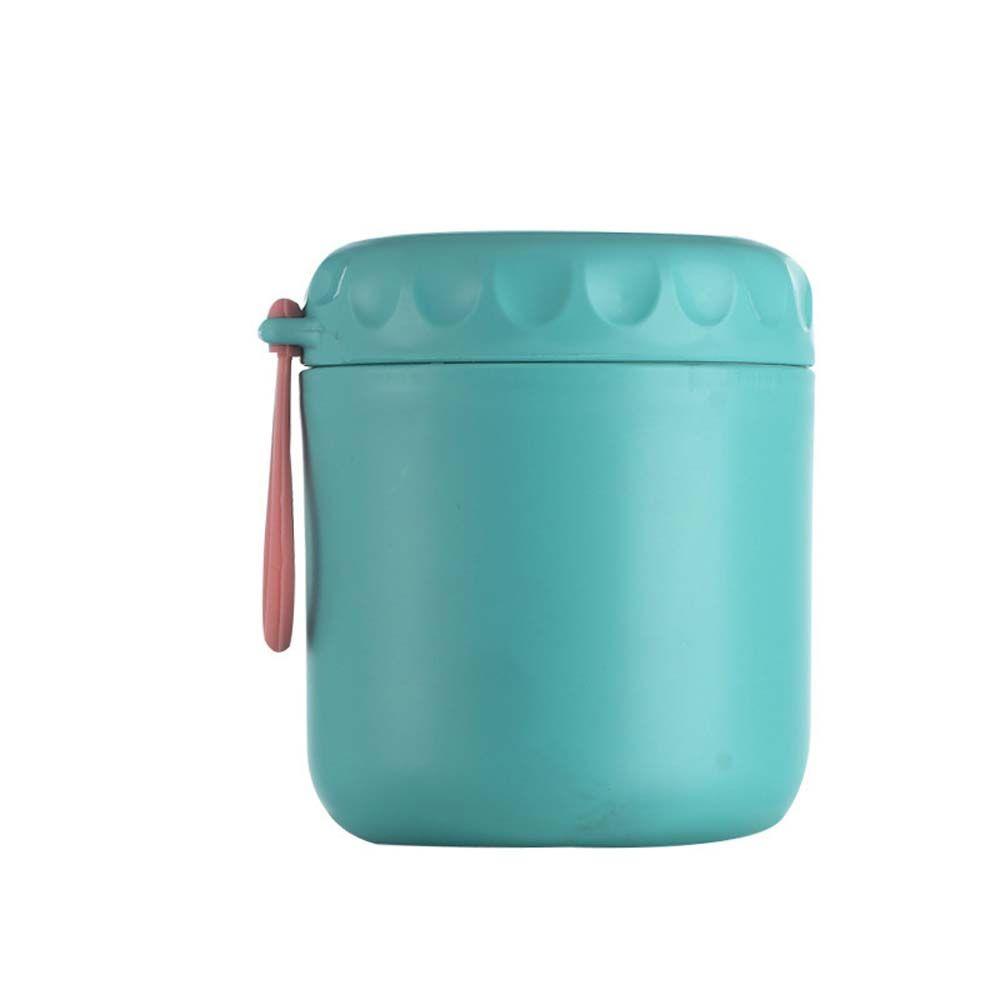 

Mini Student Office With Spoon Stainless Steel Thermal Jar Soup Cup Lunch Box Food Container зелёный