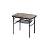 Iris Ohyama Outdoor Folding Table, 60cm Wide, Lightweight, Compact Storage, Camping, Height Adjustable, Multifunctional, Brown, Mini, High/Low
