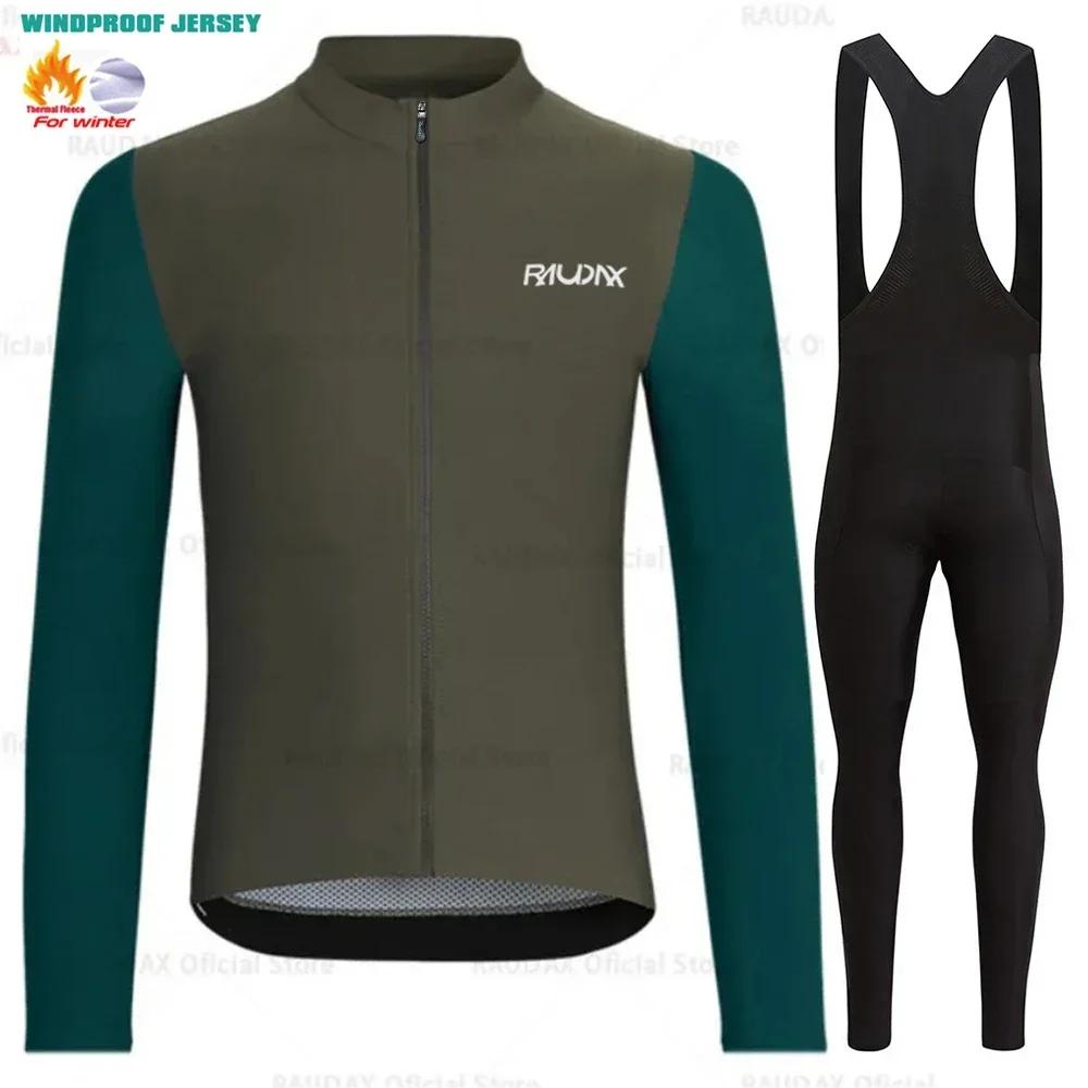 2026 Winter Fleece Warm Professional Cycling Shirt Winter Thermal Fleece Clothing Bicycle Clothes Jersey Men's Blouse Bike Equipment 2024 Set Man