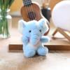 Cute Animal Scarf Elephant Plush Doll Toys Pendant Key Chain Backpack Hangings Decoration