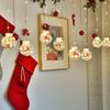 Christmas Transparent Wish Ball Curtain Lights, LED Snowman Decorative String Lights, Holiday Atmosphere Lighting