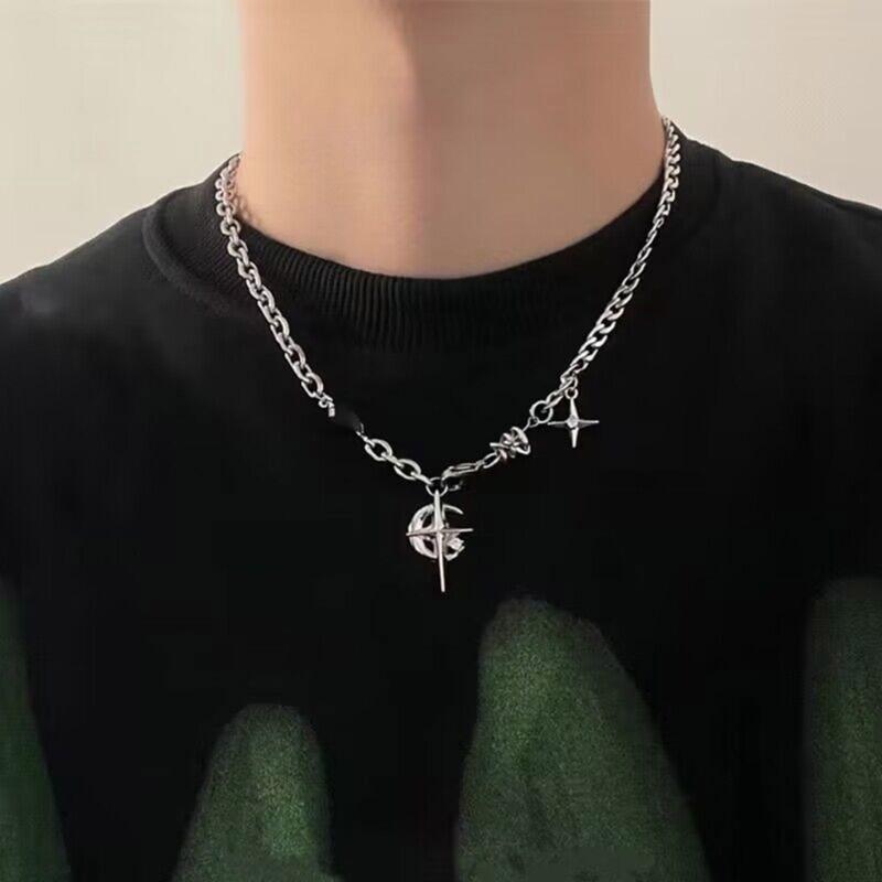 Trendy Black Gemstones and Star Necklace Craft for Modern Women Who Love Unique Styles and Elegant Accessories