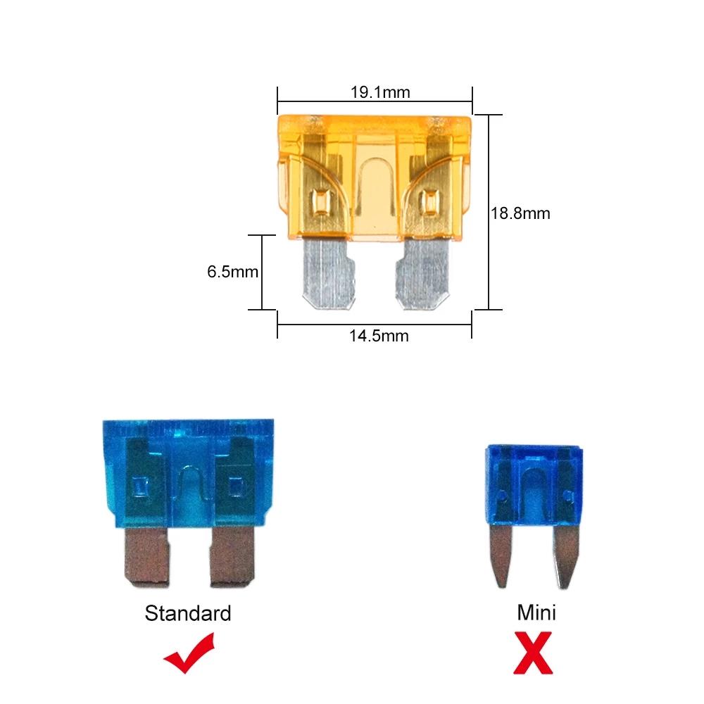 Nou universal 8 Way Fuse Box suport bloc de siguranțe cu 8 siguranțe Standard pentru auto camion barcă vehicul DC 12V/24V/32V