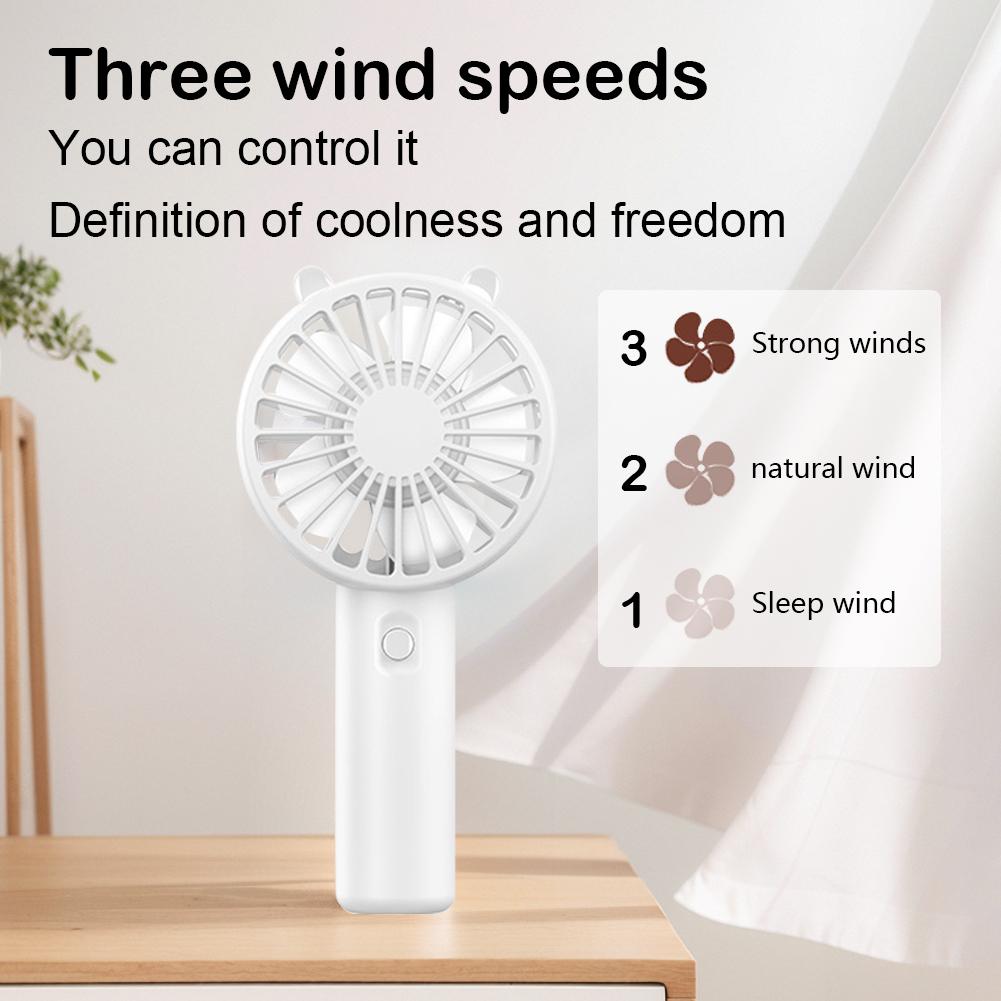 Mini Handheld Fan Mini Portable Fan USB Rechargeable Small Personal Fan Battery Operated for Girls Women Kids