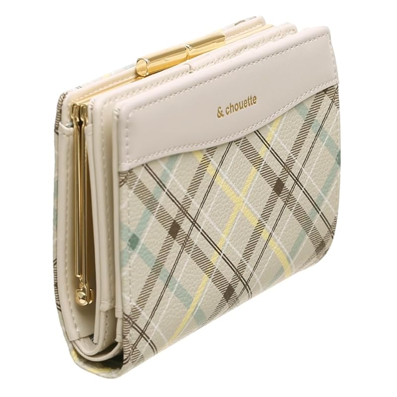 [ONLYOU] Andschouette &chouette samantha thavasa samantha thavasa Metallbeschläge Beutel Kappe Faltbrieftasche Brieftasche Bifold Bifold Plaid Muster Damen