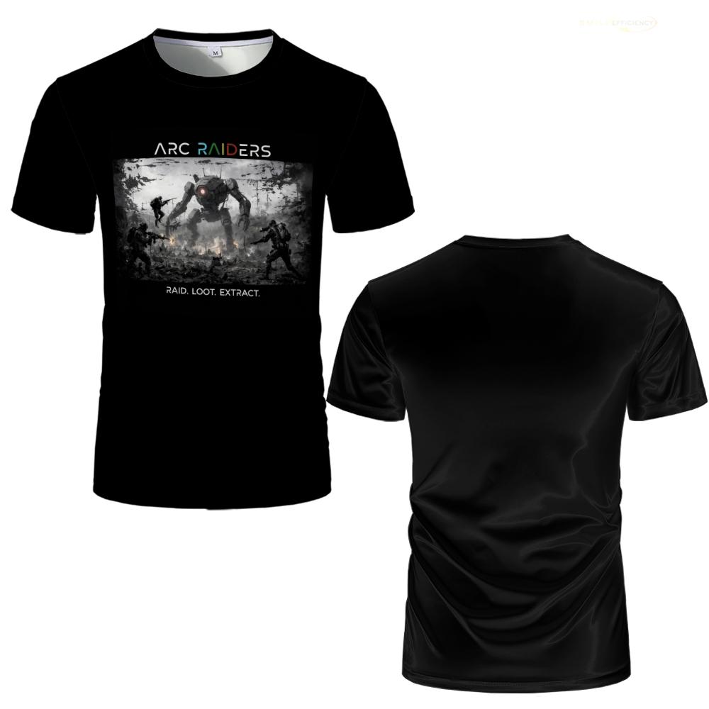 Don't Shoot ARC Raiders Graphic T-Shirt Unisex Trendy Streetwear Oversized Crew Neck Tops New Casual Men's Shirt for Gamers Gift