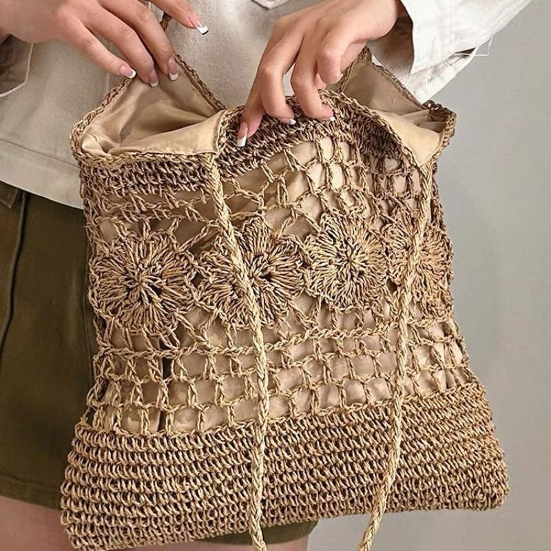 

Новая высококачественная плетеная сумка, соломенная сумка через плечо, женская пляжная сумка для отпуска, женская сумка, сумка-тоут большой вместимости, соломенная сумка. welt zipper хаки