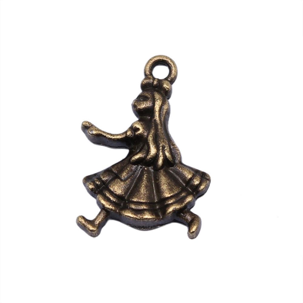 Dancing Boys Charms Girls Pendants For Dance Themed Jewelry Accessories Alloy