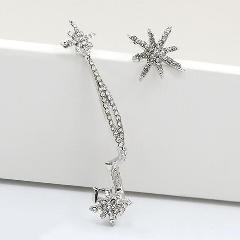 Koreanischer Modeschmuck Asymmetrie Schneeclip Ohrhörer Persönlichkeit Übertriebenes Ohr Modeschmuck Großhandel Ohrringe Accessoires