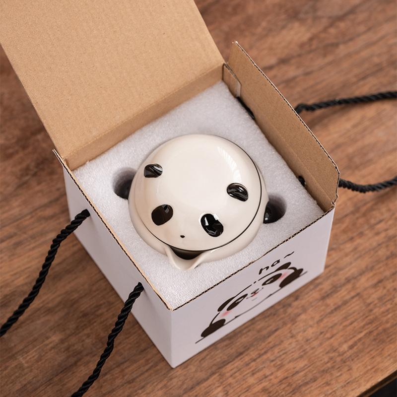 Light luxury panda tea set merchandise Kung Fu tea set Kuaike one pot three cups high-end company gift box business gifts