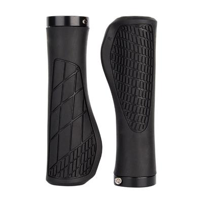 MTB Lock On Grips - 22.2mm Shockproof & Anti-Slip Silicone Handlebar Cover for Mountain Bike, w/Bar Ends